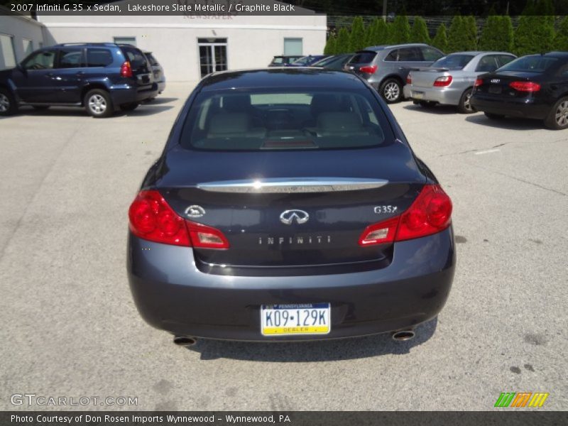 Lakeshore Slate Metallic / Graphite Black 2007 Infiniti G 35 x Sedan