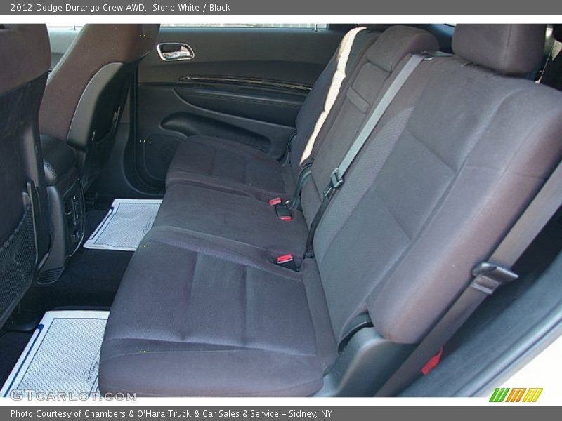 Stone White / Black 2012 Dodge Durango Crew AWD
