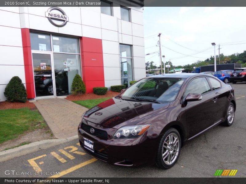 Sizzling Crimson Mica / Dark Charcoal 2010 Scion tC