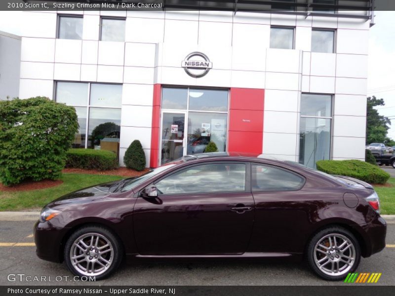 Sizzling Crimson Mica / Dark Charcoal 2010 Scion tC