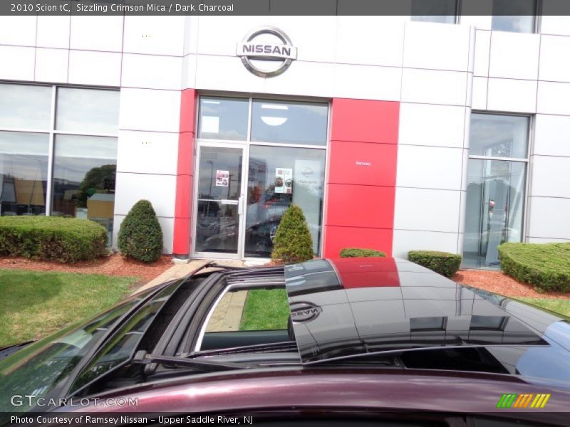 Sizzling Crimson Mica / Dark Charcoal 2010 Scion tC