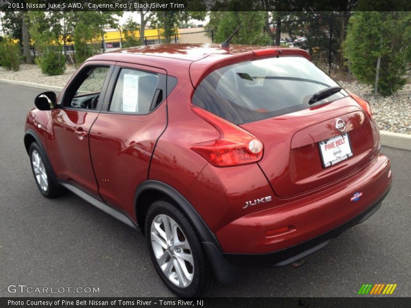 Cayenne Red / Black/Silver Trim 2011 Nissan Juke S AWD