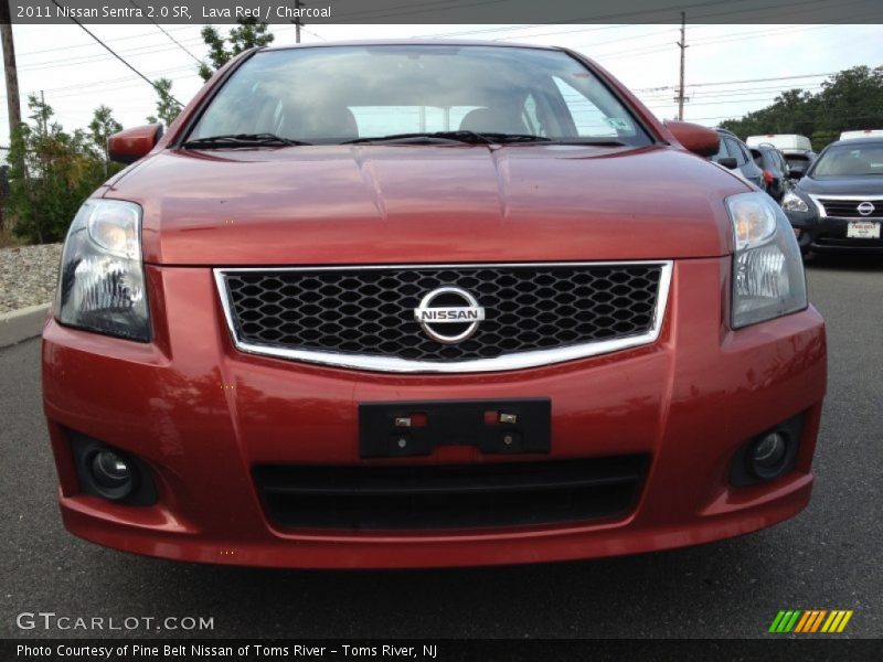 Lava Red / Charcoal 2011 Nissan Sentra 2.0 SR