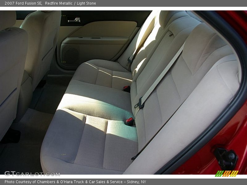Redfire Metallic / Light Stone 2007 Ford Fusion SE
