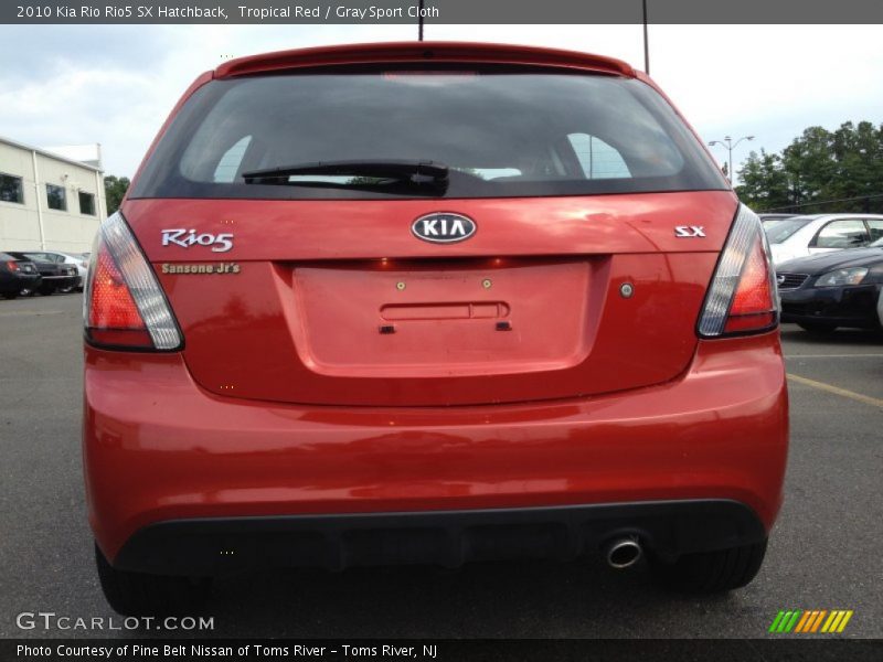 Tropical Red / Gray Sport Cloth 2010 Kia Rio Rio5 SX Hatchback