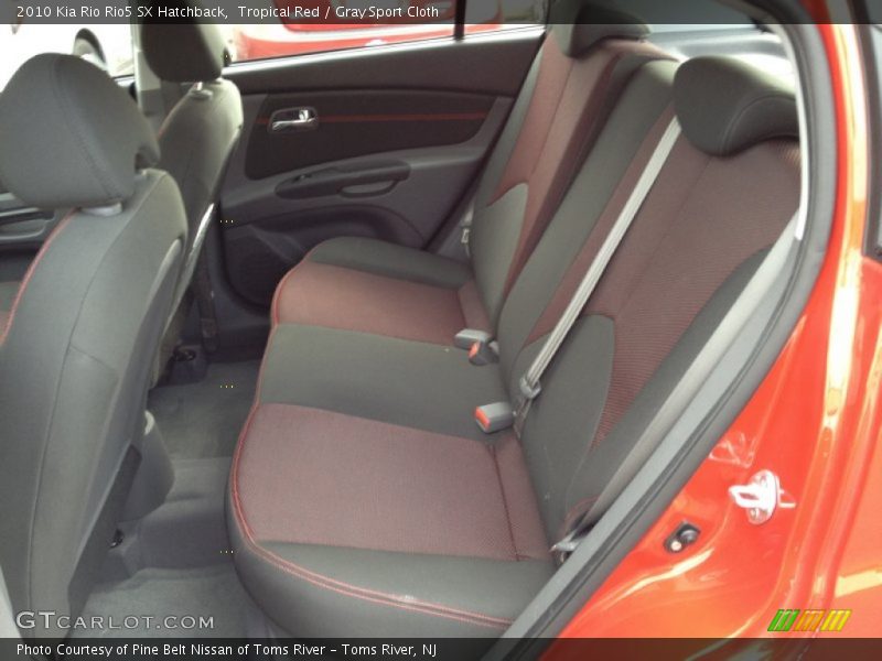 Tropical Red / Gray Sport Cloth 2010 Kia Rio Rio5 SX Hatchback