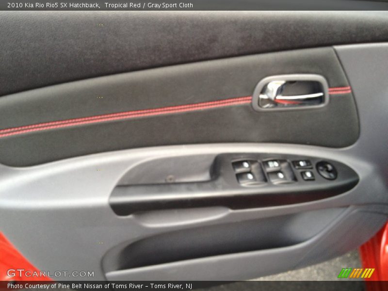 Tropical Red / Gray Sport Cloth 2010 Kia Rio Rio5 SX Hatchback