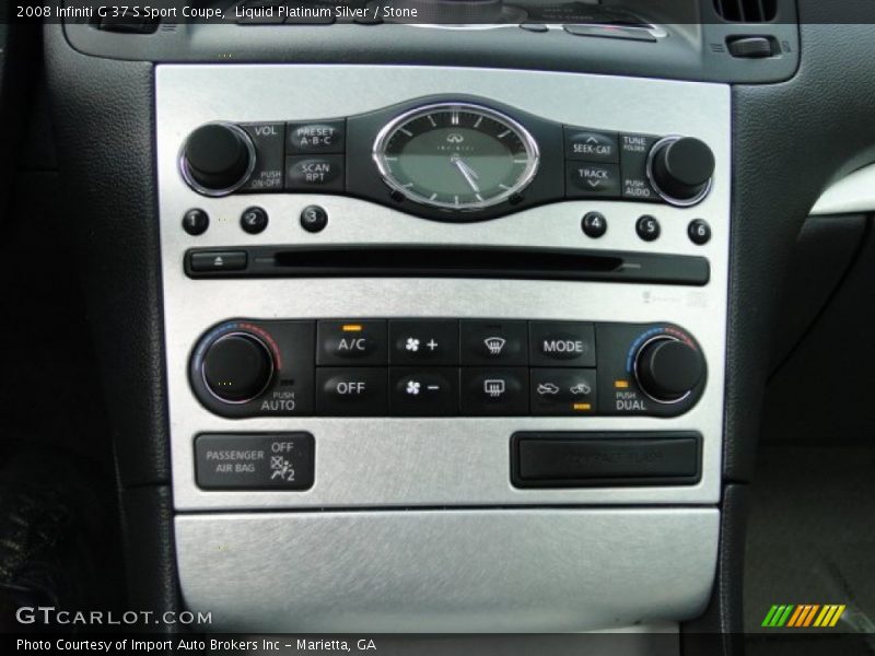 Liquid Platinum Silver / Stone 2008 Infiniti G 37 S Sport Coupe