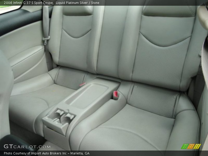 Liquid Platinum Silver / Stone 2008 Infiniti G 37 S Sport Coupe