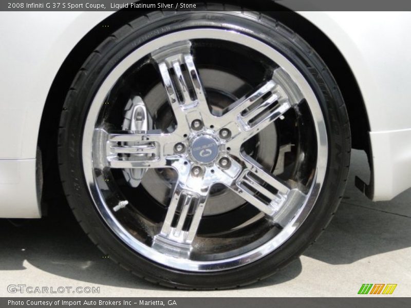 Liquid Platinum Silver / Stone 2008 Infiniti G 37 S Sport Coupe