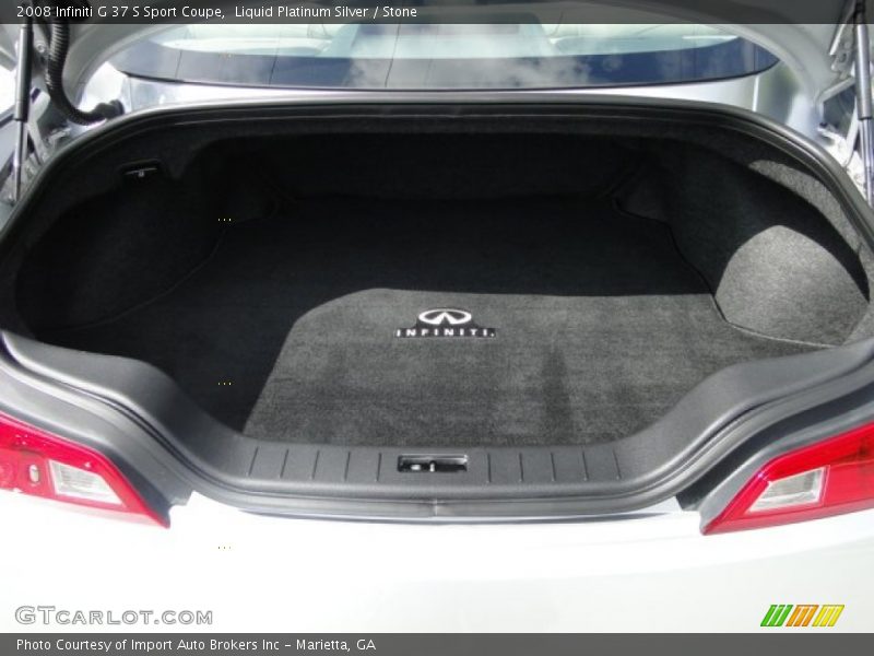 Liquid Platinum Silver / Stone 2008 Infiniti G 37 S Sport Coupe