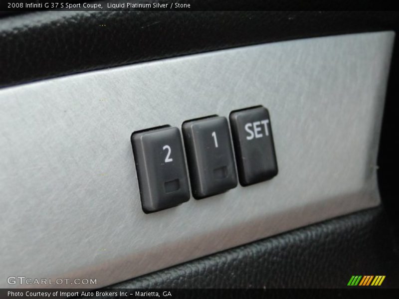Liquid Platinum Silver / Stone 2008 Infiniti G 37 S Sport Coupe