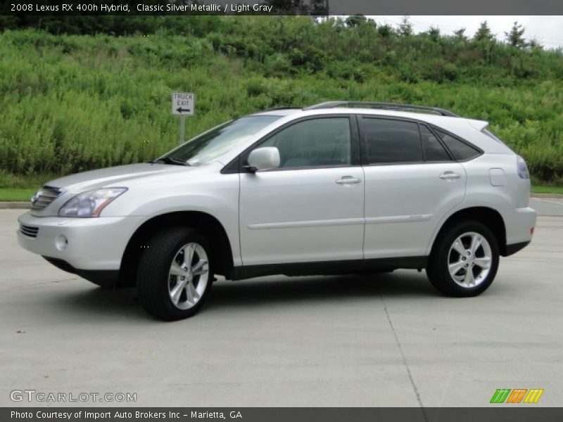 Classic Silver Metallic / Light Gray 2008 Lexus RX 400h Hybrid