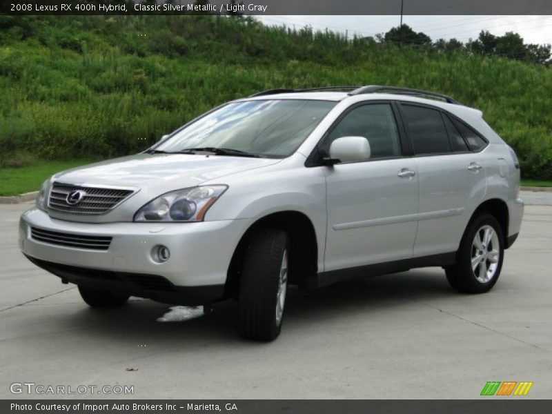 Classic Silver Metallic / Light Gray 2008 Lexus RX 400h Hybrid