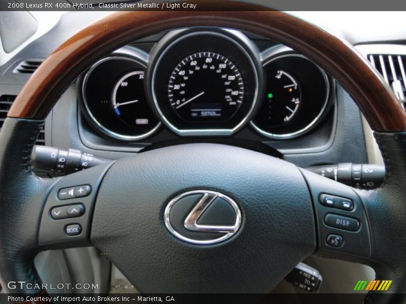 Classic Silver Metallic / Light Gray 2008 Lexus RX 400h Hybrid