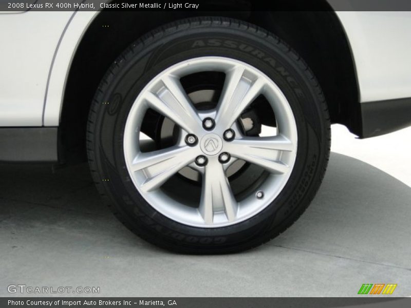 Classic Silver Metallic / Light Gray 2008 Lexus RX 400h Hybrid