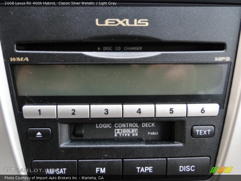 Classic Silver Metallic / Light Gray 2008 Lexus RX 400h Hybrid
