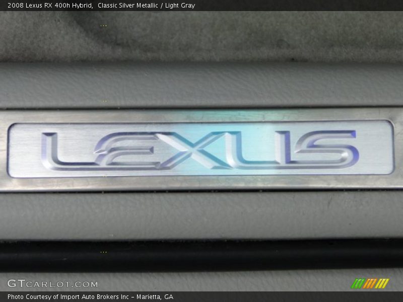 Classic Silver Metallic / Light Gray 2008 Lexus RX 400h Hybrid