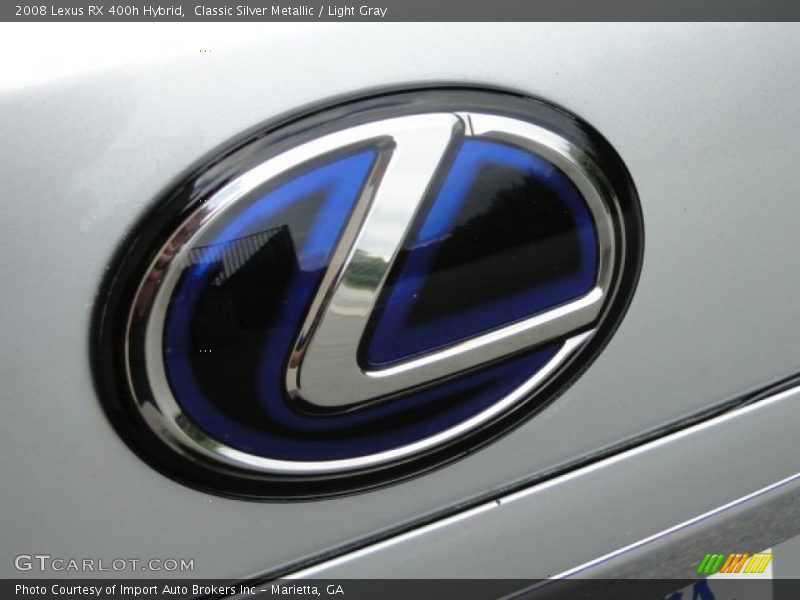 Classic Silver Metallic / Light Gray 2008 Lexus RX 400h Hybrid