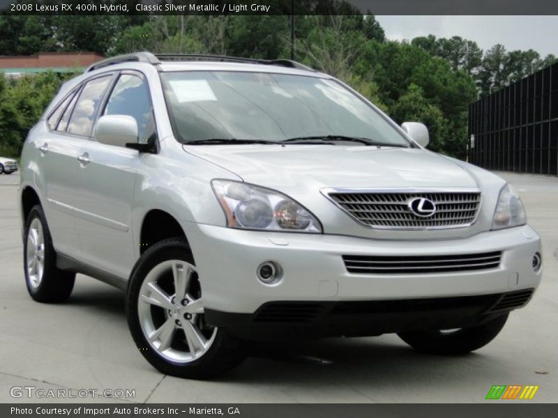 Classic Silver Metallic / Light Gray 2008 Lexus RX 400h Hybrid