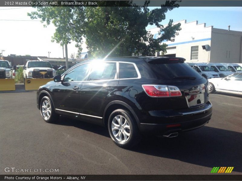 Brilliant Black / Black 2012 Mazda CX-9 Sport AWD