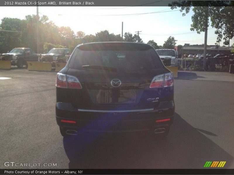 Brilliant Black / Black 2012 Mazda CX-9 Sport AWD