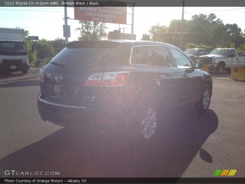 Brilliant Black / Black 2012 Mazda CX-9 Sport AWD