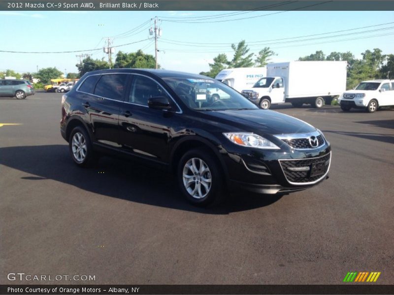 Brilliant Black / Black 2012 Mazda CX-9 Sport AWD