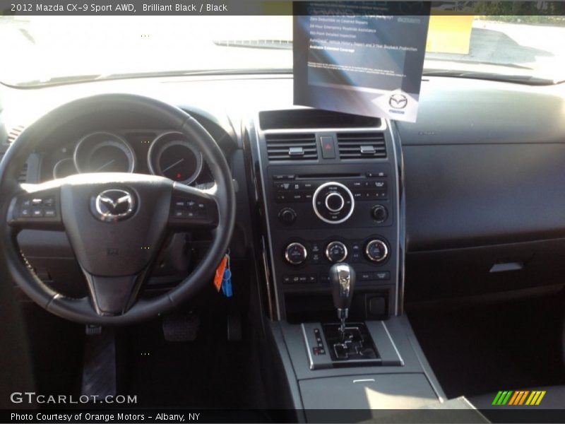 Brilliant Black / Black 2012 Mazda CX-9 Sport AWD