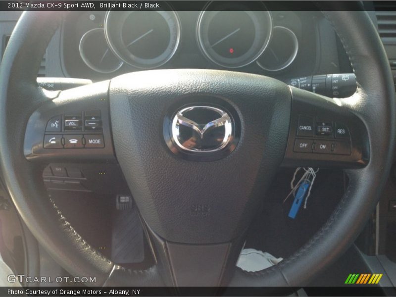 Brilliant Black / Black 2012 Mazda CX-9 Sport AWD
