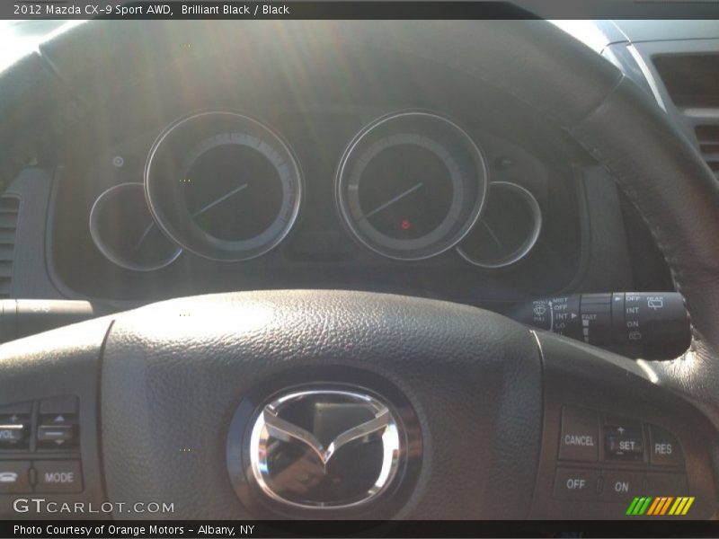 Brilliant Black / Black 2012 Mazda CX-9 Sport AWD
