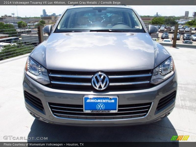 Canyon Gray Metallic / Cornsilk Beige 2014 Volkswagen Touareg V6 Lux 4Motion