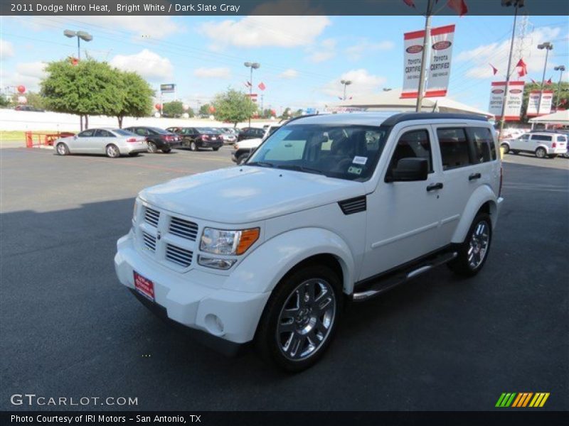 Bright White / Dark Slate Gray 2011 Dodge Nitro Heat