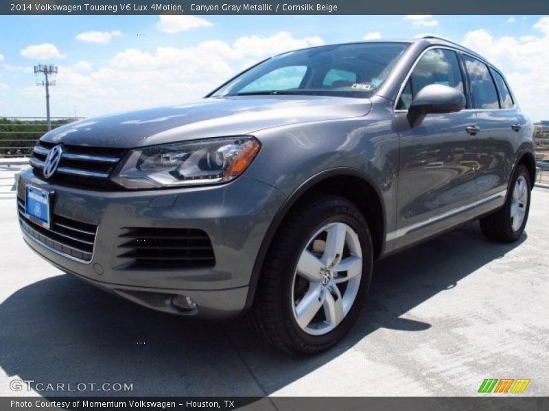 Canyon Gray Metallic / Cornsilk Beige 2014 Volkswagen Touareg V6 Lux 4Motion