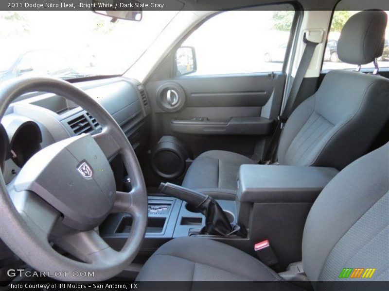 Bright White / Dark Slate Gray 2011 Dodge Nitro Heat