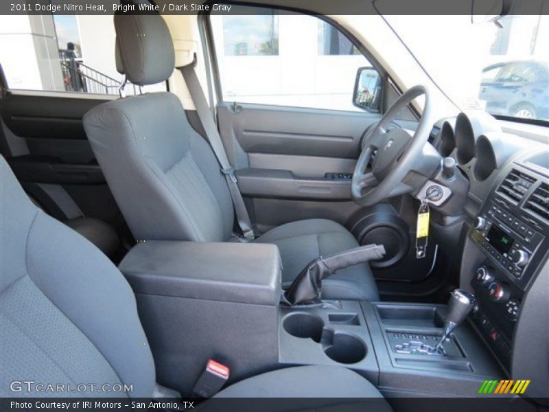 Bright White / Dark Slate Gray 2011 Dodge Nitro Heat