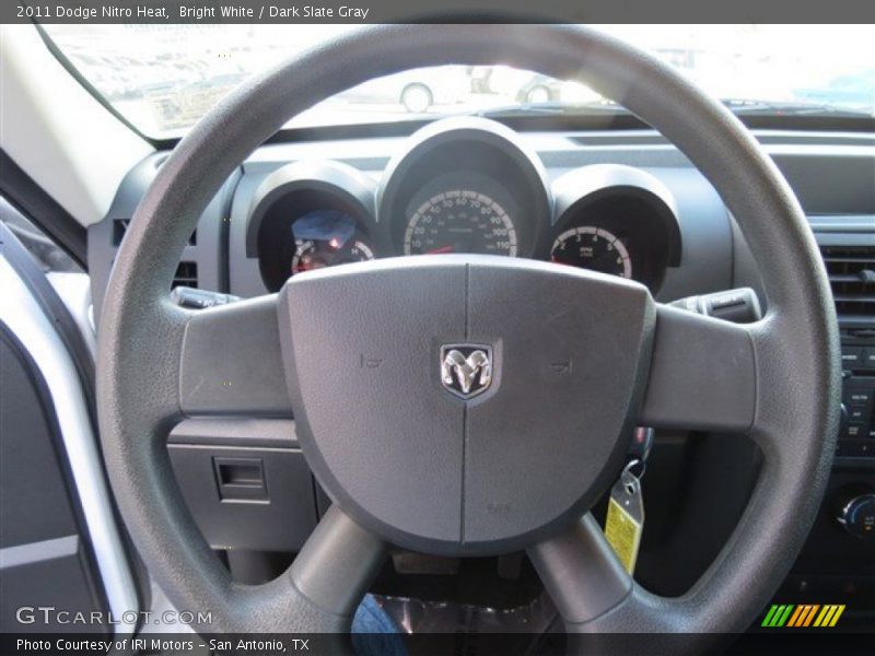 Bright White / Dark Slate Gray 2011 Dodge Nitro Heat