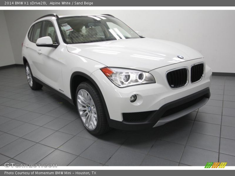Alpine White / Sand Beige 2014 BMW X1 sDrive28i