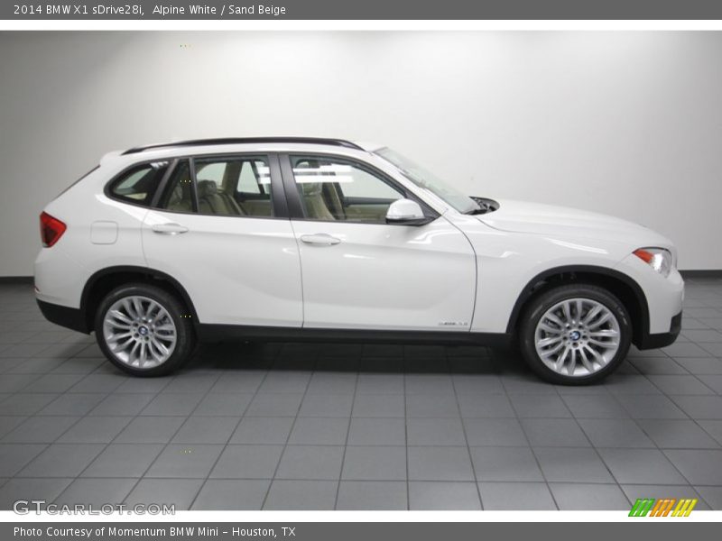 Alpine White / Sand Beige 2014 BMW X1 sDrive28i