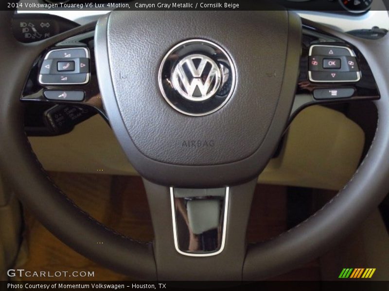 Canyon Gray Metallic / Cornsilk Beige 2014 Volkswagen Touareg V6 Lux 4Motion