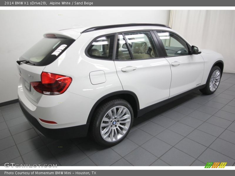 Alpine White / Sand Beige 2014 BMW X1 sDrive28i