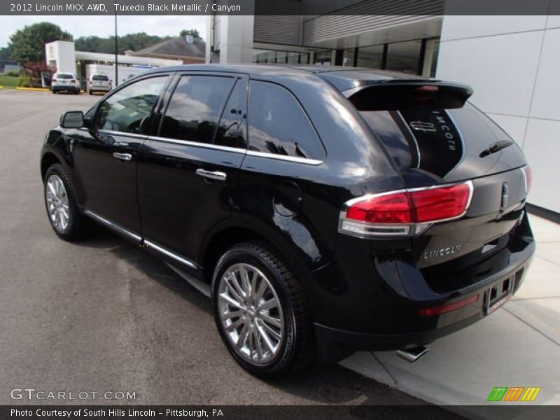 Tuxedo Black Metallic / Canyon 2012 Lincoln MKX AWD