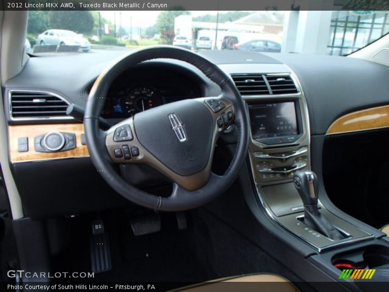 Dashboard of 2012 MKX AWD