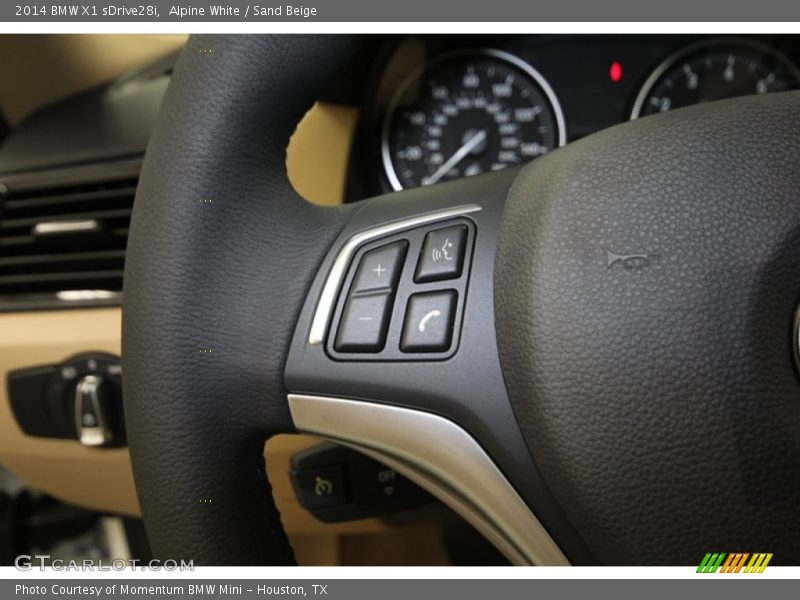 Alpine White / Sand Beige 2014 BMW X1 sDrive28i
