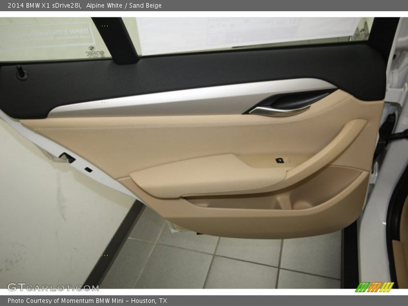 Alpine White / Sand Beige 2014 BMW X1 sDrive28i