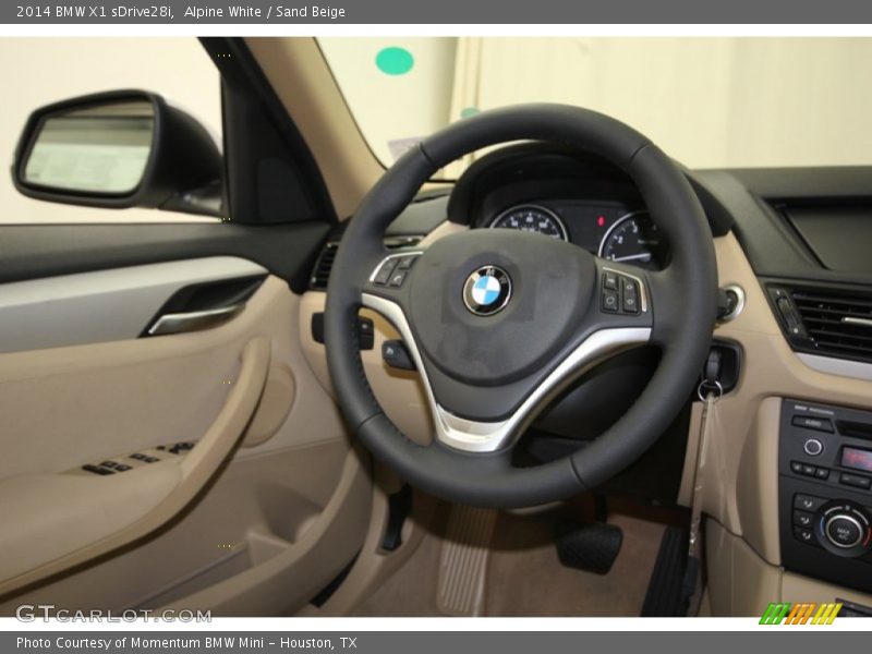Alpine White / Sand Beige 2014 BMW X1 sDrive28i