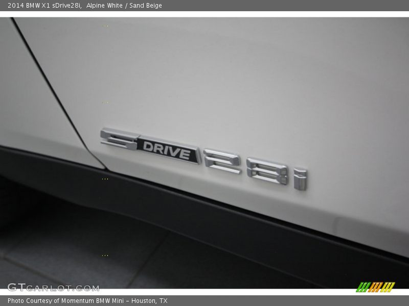 Alpine White / Sand Beige 2014 BMW X1 sDrive28i