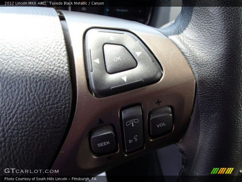 Controls of 2012 MKX AWD