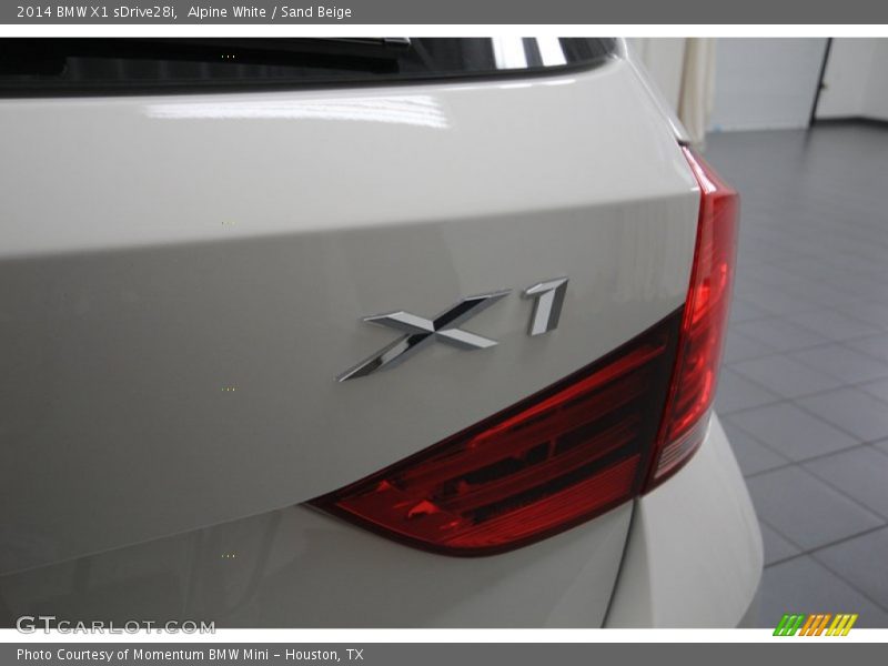 Alpine White / Sand Beige 2014 BMW X1 sDrive28i