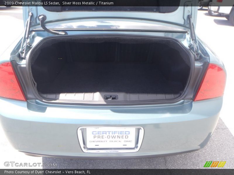 Silver Moss Metallic / Titanium 2009 Chevrolet Malibu LS Sedan